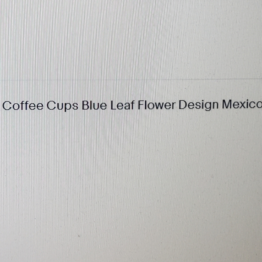 NWOT PFALTZGRAFF Villa Flora Blue Leaves Stoneware Coffee Mugs Set of 4 - Picture 12 of 12
